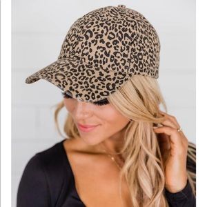 Animal print baseball hat